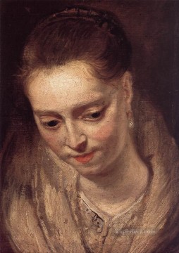 Pedro Pablo Rubens Painting - Retrato de una mujer barroca Peter Paul Rubens